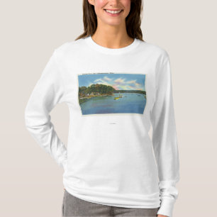 T-shirt Vue de lac Cobbosseecontee dans la crique de
