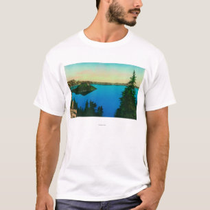 T-shirt Vue de lac crater et d'île de magicien