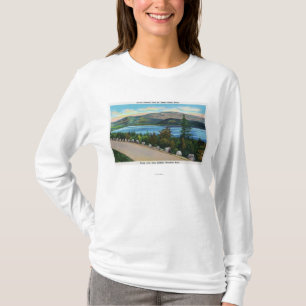 T-shirt Vue de lac eagle de route de Cadillac Mt