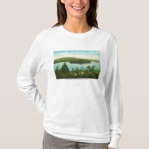 T-shirt Vue de lac loon et d'île de Blythewood