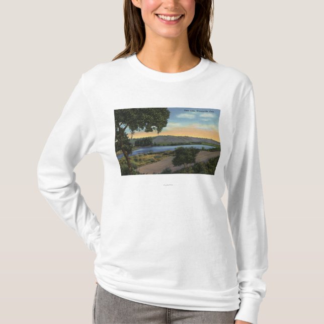 T-shirt Vue de lac pinto (Devant)