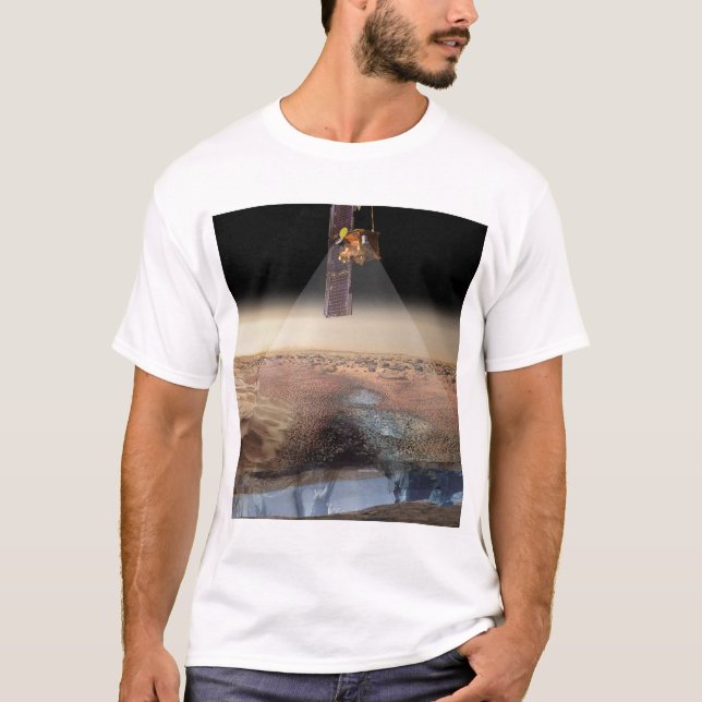 T-shirt Vue de l'artiste de l'odyssée détectant la glace (Devant)