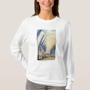 T-shirt Vue de l'avenue de Flags, l'Exposition universelle