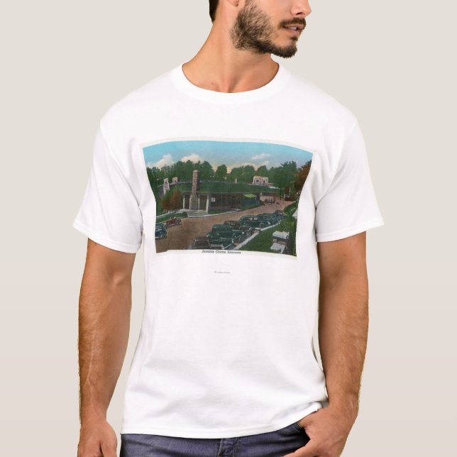 T-shirt Vue de l'entrée d'abîme d'Ausable (Devant)