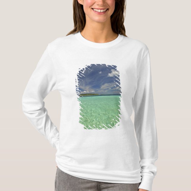 T-shirt Vue de l'île de Funadoo depuis Funadovilligilli 2 (Devant)