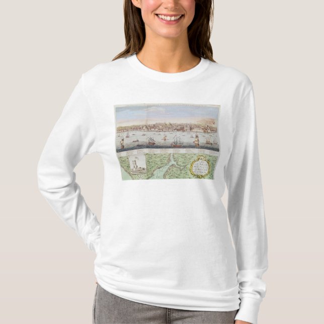T-shirt Vue de Lisbonne, 1755 (Devant)