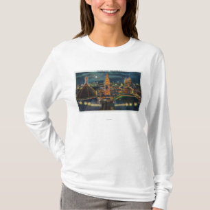 T-shirt Vue de Luna Park la nuit