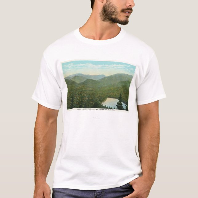 T-shirt Vue de McIntyre, de Colden, et de Marcy Mts. (Devant)