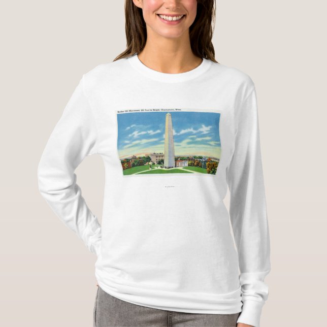 T-shirt Vue de monument de colline de soute (Devant)