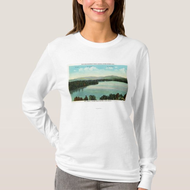 T-shirt Vue de Mts. Marcy, Colden, et McIntyre (Devant)