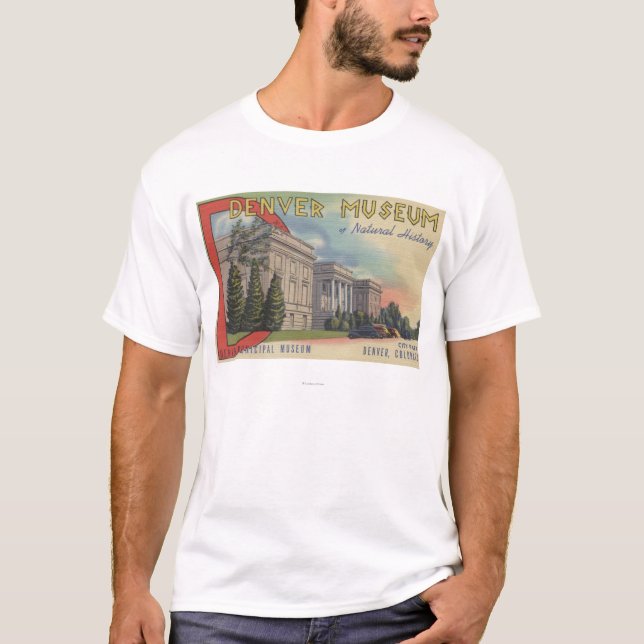 T-shirt Vue de musée de Denver d'histoire naturelle (Devant)