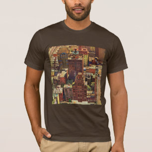 T-shirt Vue de New York par John Falter