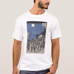 T-shirt Vue de nuit de rue de Saruwaka