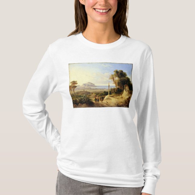 T-shirt Vue de Palerme, 1840 (Devant)