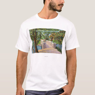 T-shirt Vue de parc de Beardsley du pont en pierre