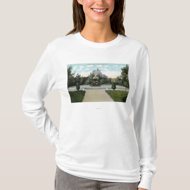 T-shirt Vue de parc de Capron de la fontaine (Devant)