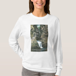 T-shirt Vue de parc d'état des cascades de rideau et de