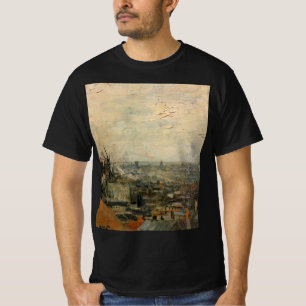 T-shirt Vue de Paris depuis Montmartre par Vincent van Gog