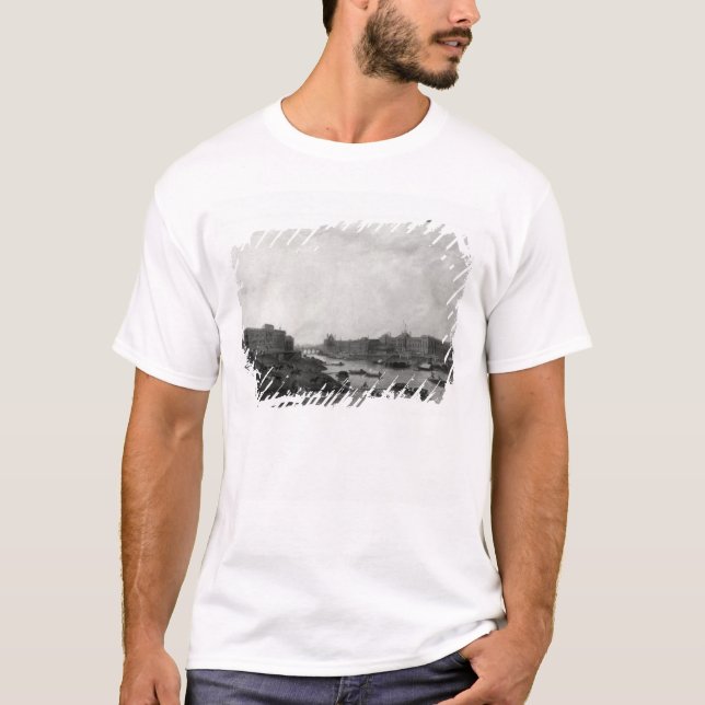 T-shirt Vue de Paris du Pont-Neuf, c.1800 (Devant)