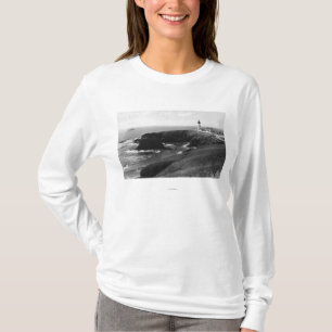 T-shirt Vue de phare de Newport, Orégon Yaquina