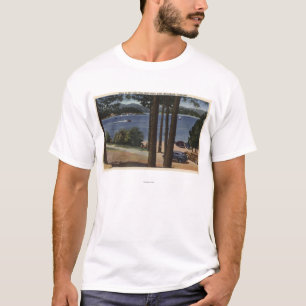 T-shirt Vue de point de gril de lac