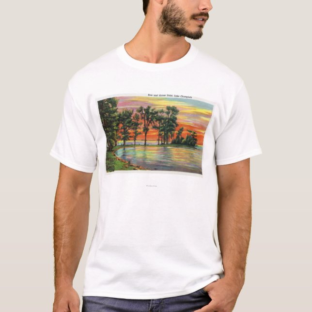 T-shirt Vue de point de tir à l'arc (Devant)
