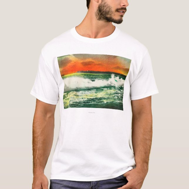 T-shirt Vue de Point Loma chez SunsetCoronado, CA (Devant)