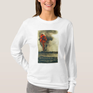 T-shirt Vue de puits de pétrole brut Pacifique