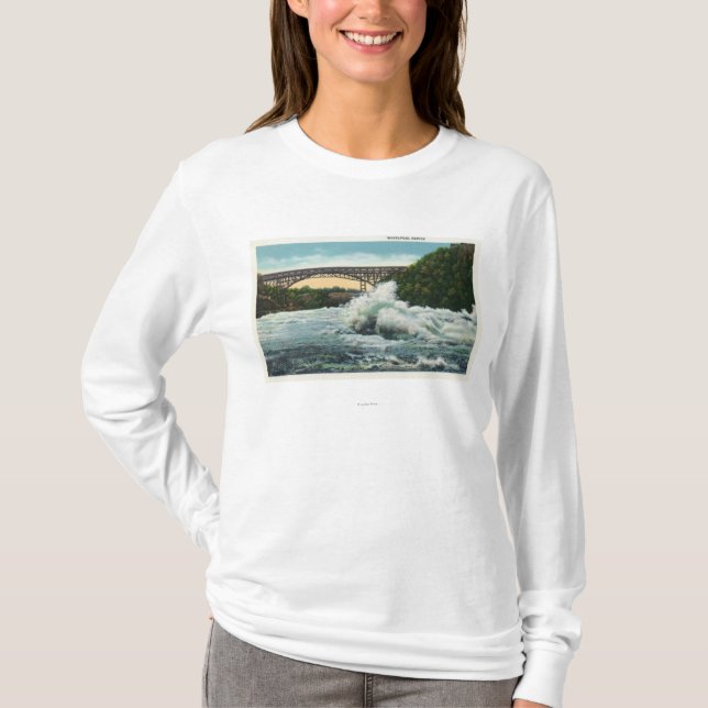 T-shirt Vue de rapide pont et tourbillon de tourbillon (Devant)