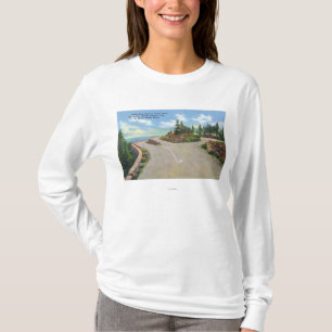 T-shirt Vue de route de plate-forme de double