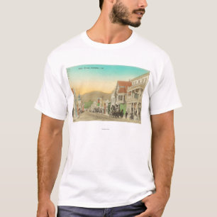 T-shirt Vue de rue principale, chariot de cheval