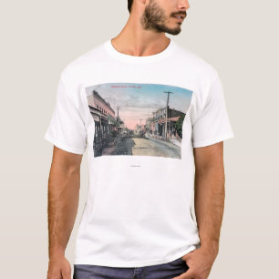 T-shirt Vue de section d'affaires avec des chariots de