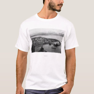 T-shirt Vue de Seward, Alaska de photographie d'air