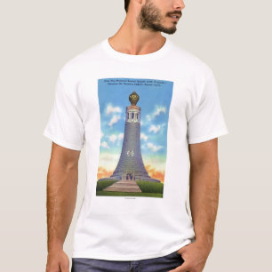 T-shirt Vue de sommet de mémorial de guerre d'état