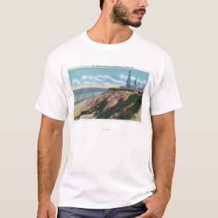T-shirt Vue de station sans fil des USA, montagne