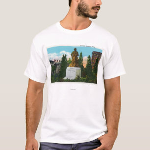 T-shirt Vue de statue de Nathaniel Hawthorne