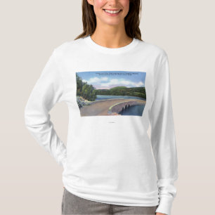 T-shirt Vue de viaduc de crique de loutre, Champlain Mt.