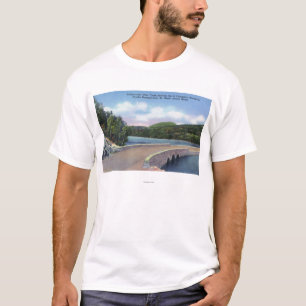 T-shirt Vue de viaduc de crique de loutre, Champlain Mt.