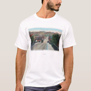 T-shirt Vue de viaduc de StreetPocatello central,