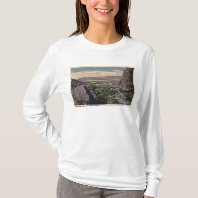 T-shirt Vue de ville de canyon de Tahquitz (Devant)
