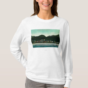T-shirt Vue de ville de Ketchikan, Alaska de vapeur