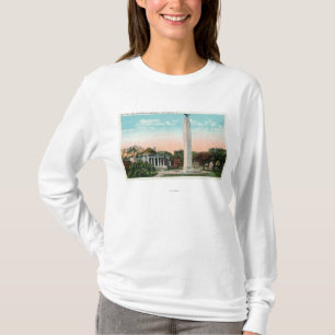 T-shirt Vue de ville hôtel et de mémorial de MacDonough