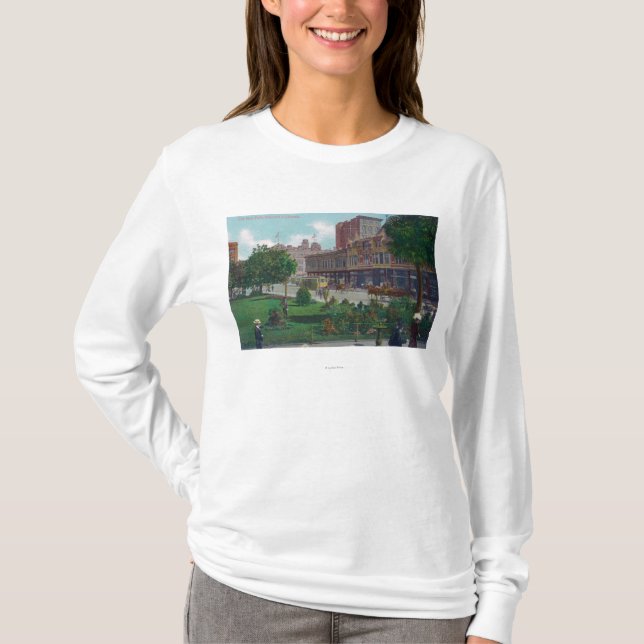 T-shirt Vue de ville hôtel ParkOakland, CA (Devant)