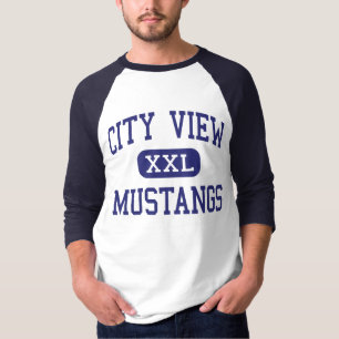 T-shirt Vue de ville - mustangs - haute - Wichita tombe le