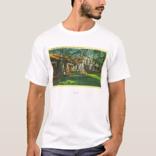 T-shirt Vue de ville pionnière au grand parc d'arbres