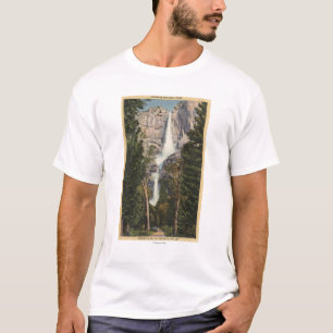 T-shirt Vue de Yosemite Falls et de vallée