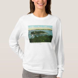T-shirt Vue d'Elizabeth de cap de deux phares