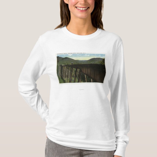 T-shirt Vue d'entaille de Crawford de chevalet de (Devant)