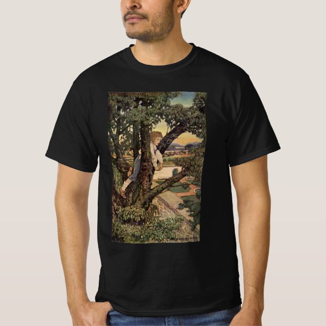 T-shirt Vue des arbres par Jessie Willcox Smith (Devant)