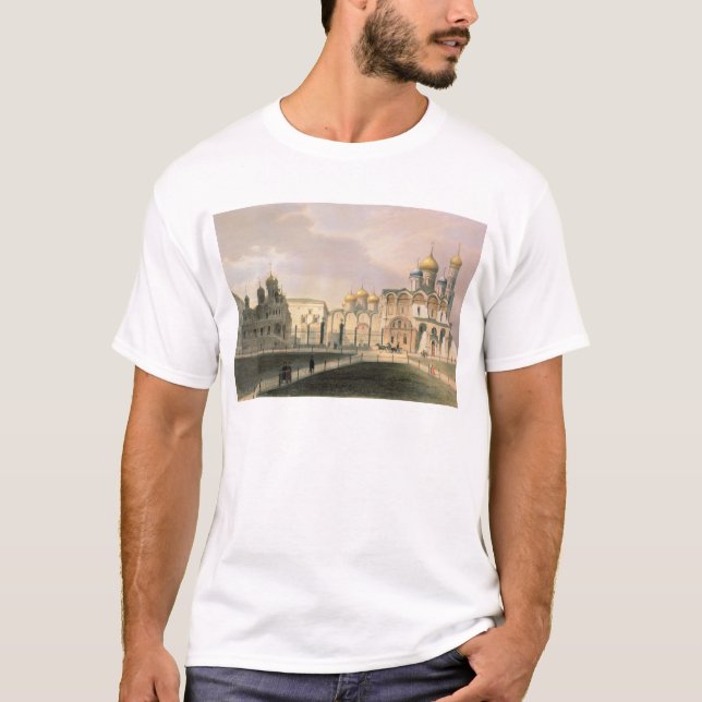 T-shirt Vue des cathédrales à Moscou Kremlin (Devant)